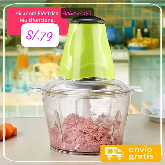 😍🧆Super Picadora Multifuncional Eléctrica🍖🔪