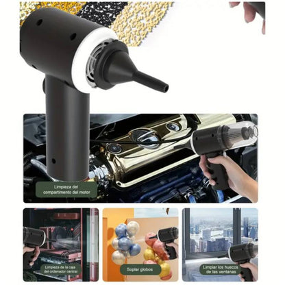 Súper Aspiradora y Sopladora Portátil, 3 en 1 Limpia Todo🔥💨🍃