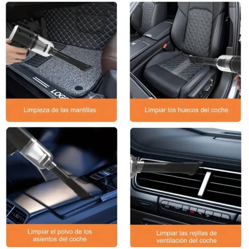 Súper Aspiradora y Sopladora Portátil, 3 en 1 Limpia Todo🔥💨🍃